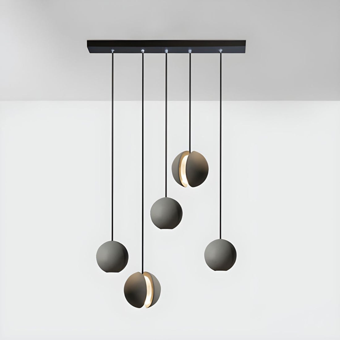 Sphered Cement Wabi Sabi Pendant Light