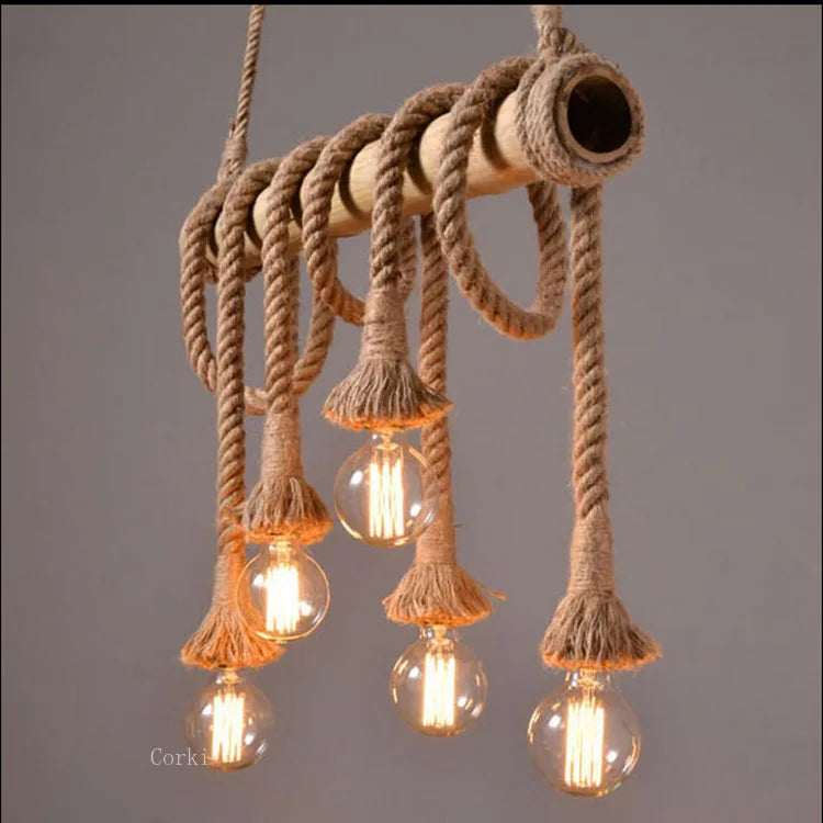 Retro Rope Pendant Light