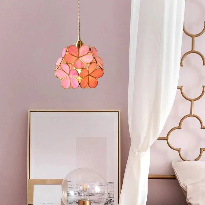 Flora Round Glass Pendant Light