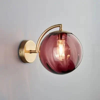 Gusto Round Glass Wall Light