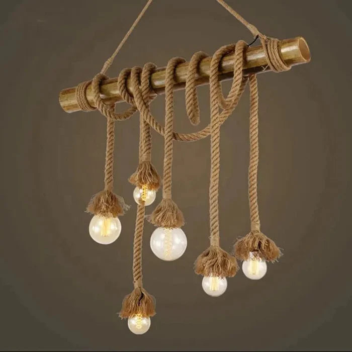 Retro Rope Pendant Light