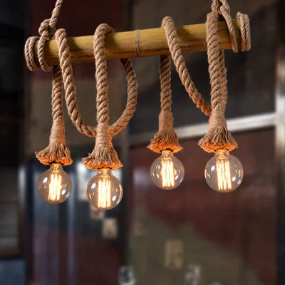 Retro Rope Pendant Light