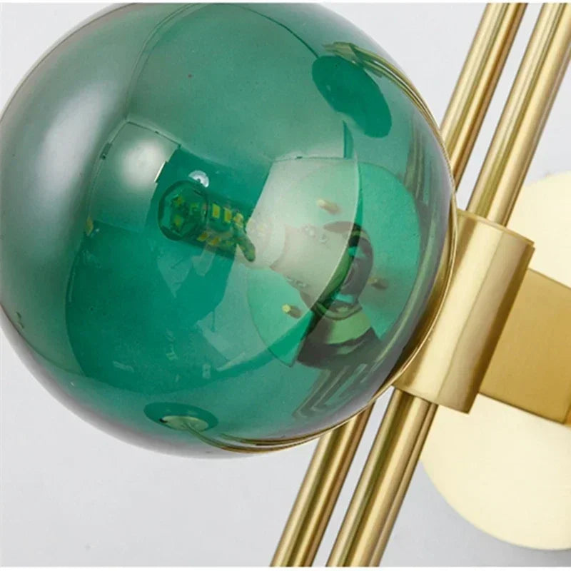 Green Trans Regal Wall Light