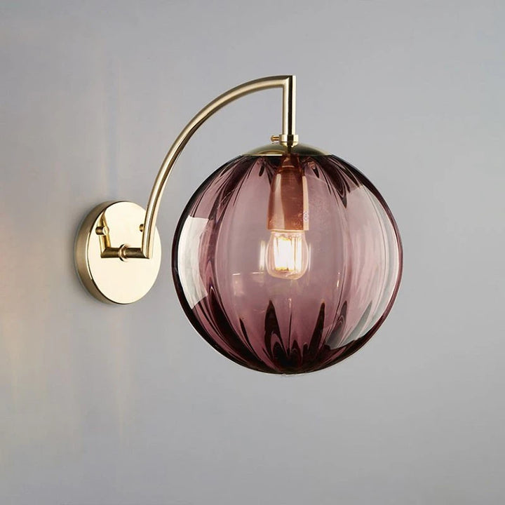 Gusto Round Glass Wall Light