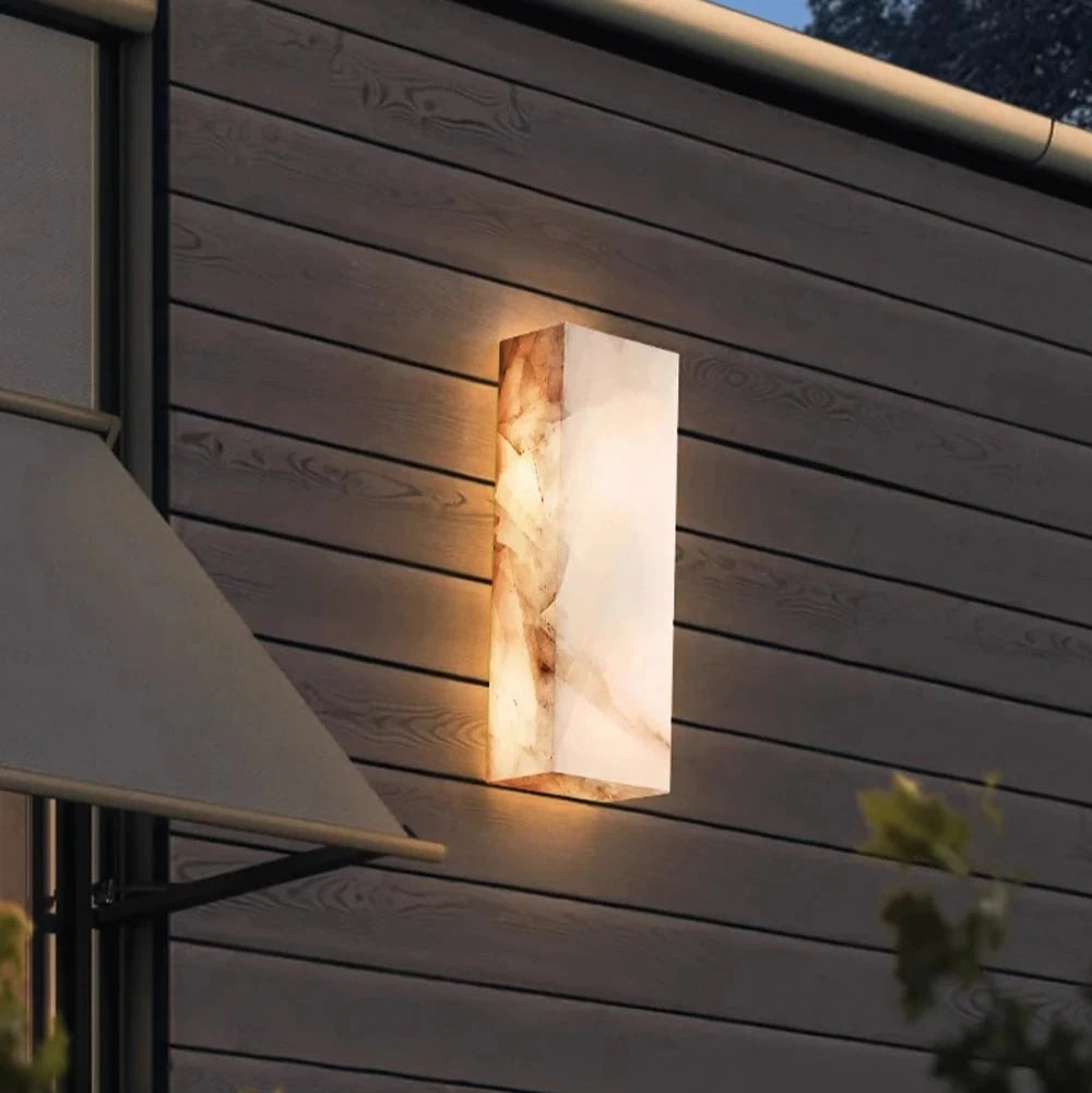 Marble Outdoor Wall Light