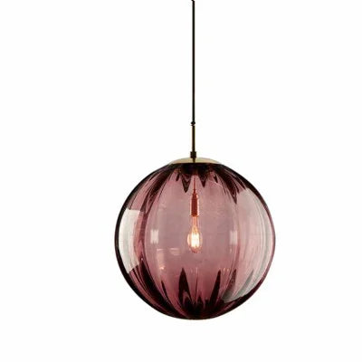 Gusto Round Glass Pendant Light