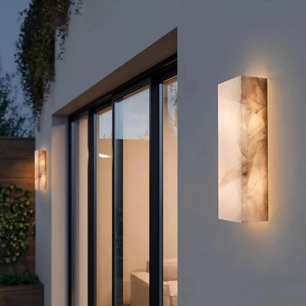 Marble Outdoor Wall Light