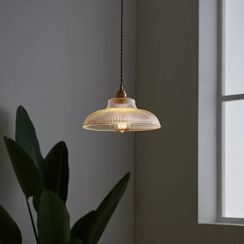 Dolce Vintage Glass Pendant Light