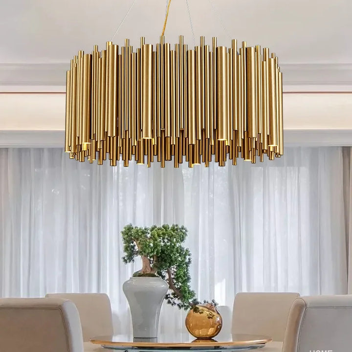 Gold Nest Chandelier