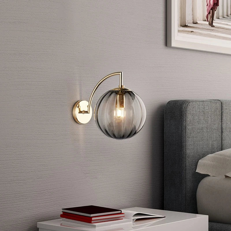 Gusto Round Glass Wall Light