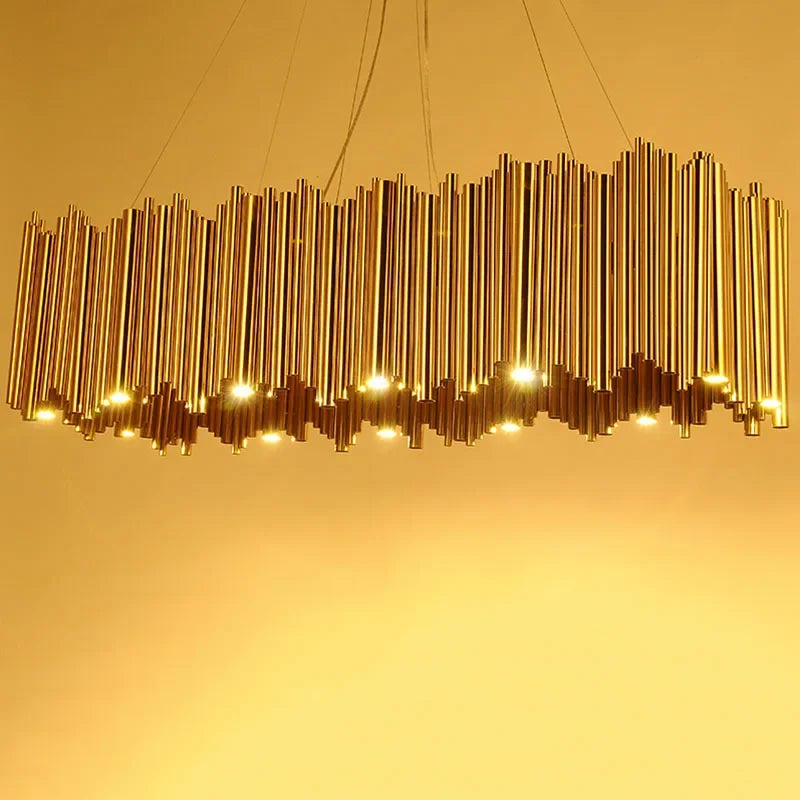 Gold Nest Chandelier