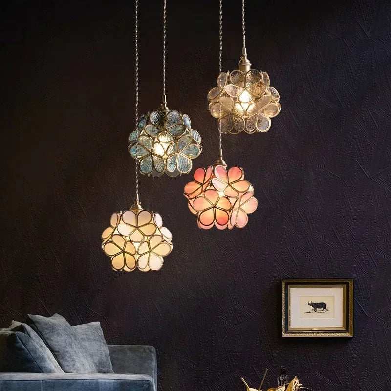 Flora Round Glass Wall Light