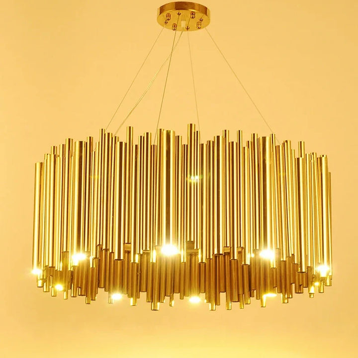 Gold Nest Chandelier