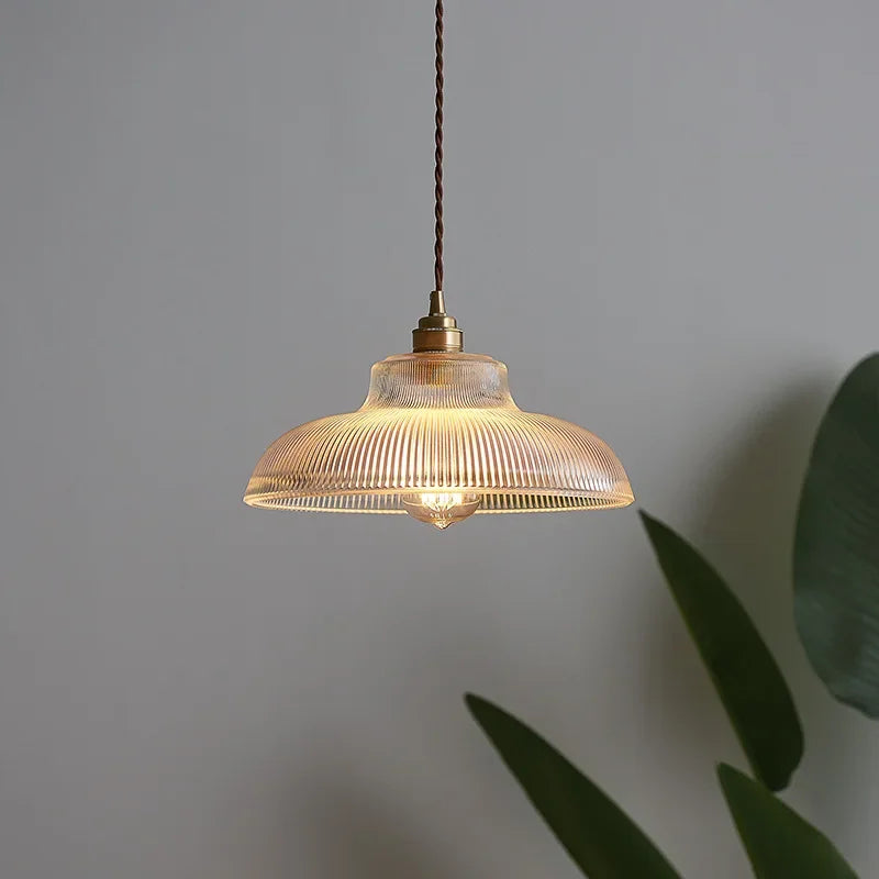 Dolce Vintage Glass Pendant Light