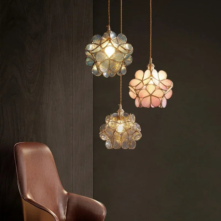 Flora Round Glass Wall Light