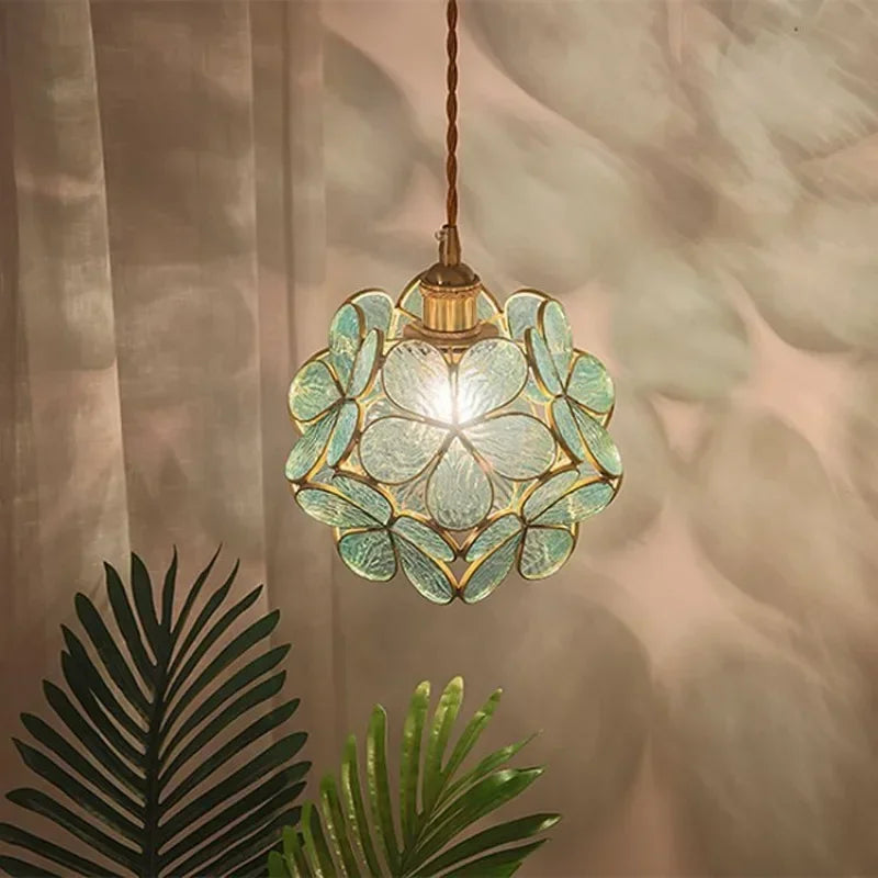 Flora Round Glass Wall Light