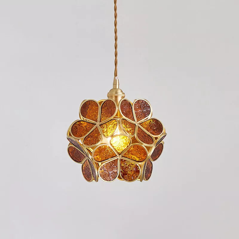 Flora Round Glass Wall Light