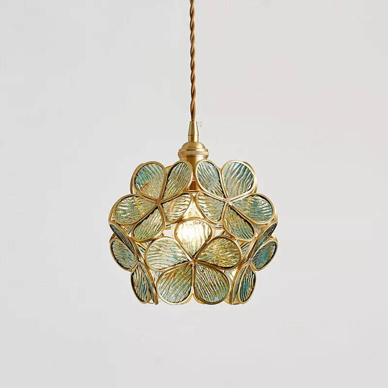 Flora Round Glass Wall Light